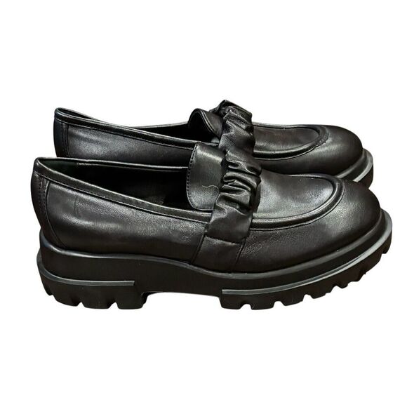 AGL Celeste chunky-sole loafers in Black NWOB Size 39 1/2 or US 9 - Picture 7 of 12